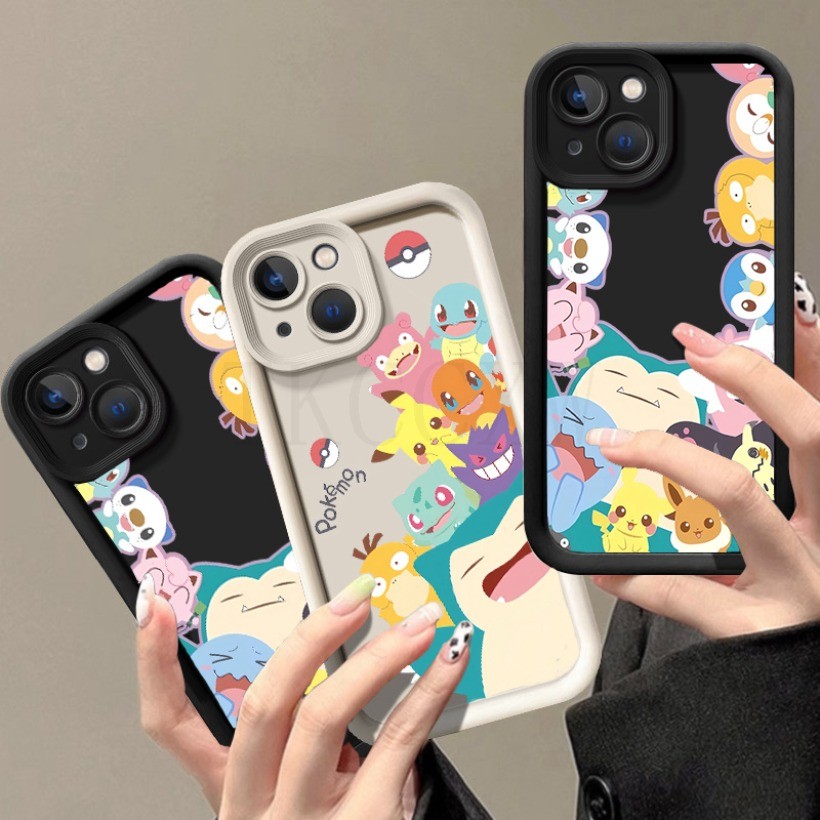 สําหรับ Xiaomi 14T 15T Pro Mi 9T Pro Poco C85 C75 C71 F6PRO M7 M6 4G Pokemons Snorlax Pikachu ซิลิโค