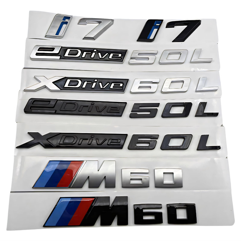 เหมาะสําหรับ BMW i7 โลโก้รถ i7 Word โลโก้ BMW i7 EDRIVE 50 โลโก้ Displacement โลโก้ด้านหลังโลโก้หาง