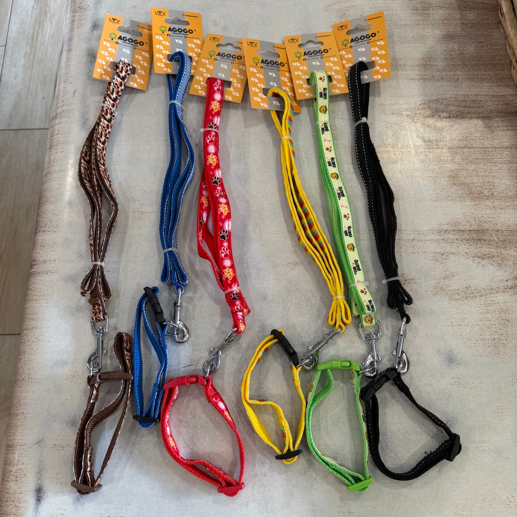 Agogo Tali Anjing Collar & Leash 1.5 狗链
