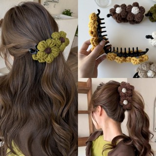 กิ๊บติดผมถักหรูหรา สไตล์เกาหลี สำหรับทรงผมดอกไม้และHairbun