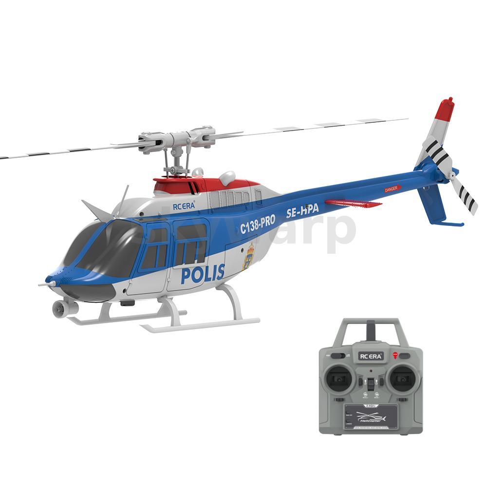 RC ERA C138 PRO Bell 206 2.4G 6CH 6 แกน Gyro 1:33 Scale ความสูงถือเฮลิคอปเตอร์ RC แบบไม่มีแปรง RTF