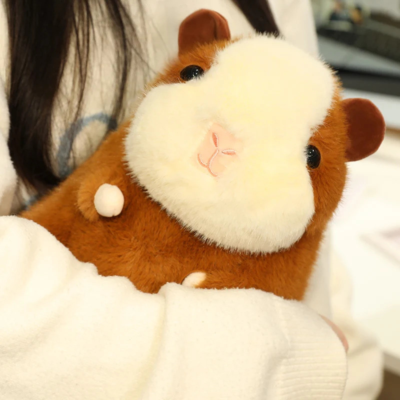 Kawaii Stuffed Animal Hamster Plush Toy Cute Chubby Plushies Guinea Pig Soft Doll Lifelike Mouse Pro