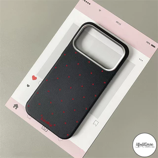 เคสไอโฟน17 สำหรับ IPhone 11 17 Air 15 13 16 12 Pro Max 15 14 16 Plus XR X XS SE 2 3 แฟชั่นนำโชค จุดแดง เนื้อหนัง ปกอ่อน
