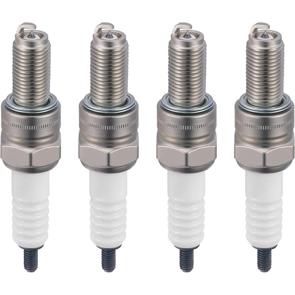 หัวเทียนอิริเดียม 4548 4 แพ็ค - ใช้ได้กับ Yamaha เข้ากันได้กับ Suzuki Triumph Kawasaki KTM สําหรับรถ