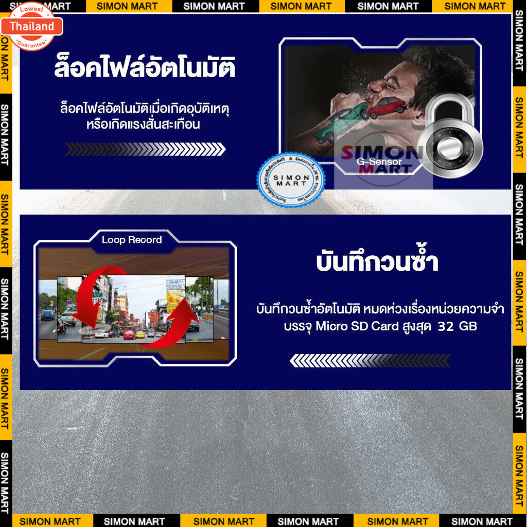 T603 WIFI Dash Cam กล้องติดรถยนต์4k 1296P กล้องติดรถยน2023 2กล้อง มีมุมกว้าง170° ที่สุดของความคมชัด