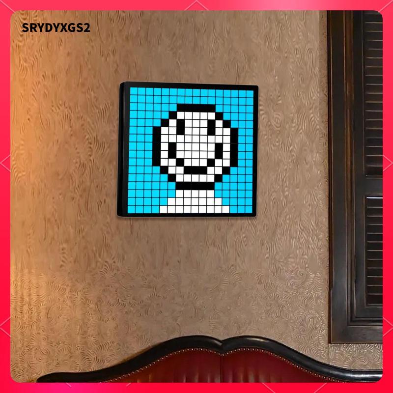 [Srydyxgs2] Pixel Art Frame DIY Gaming Room Decor จอแสดงผล LED สีสันสดใส Programmable Pixel Art จอแส