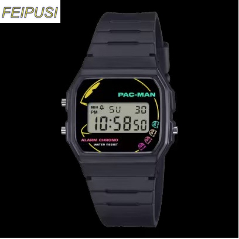 ผู้ชายผู้หญิงสไตล์เดียวกันนาฬิกาอิเล็กทรอนิกส์กีฬากลางแจ้งสันทนาการนาฬิกาสี่เหลี่ยมเล็ก