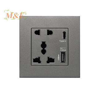 [M&E] แหล่งจ่ายไฟ 2100MA ซ็อกเก็ต USB แผงสากล 13A UK Wall Ty…