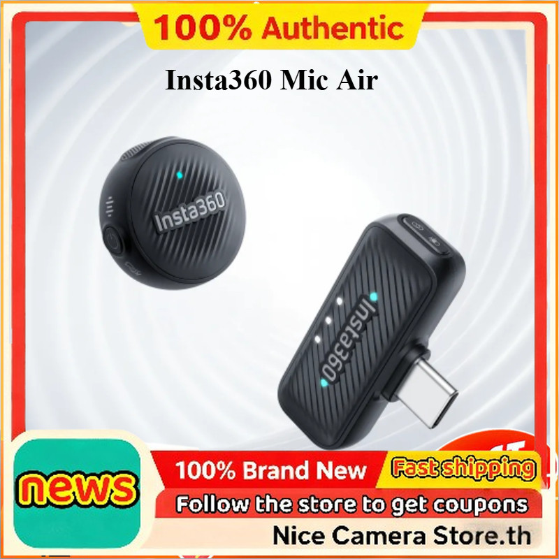 ใหม่ Original Insta360 Mic Air เหมาะสําหรับอุปกรณ์เสริม Insta360 X5