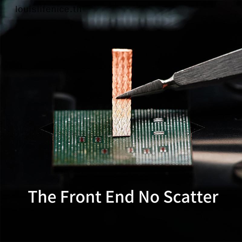 LNTH 2UUL DW15 Desoldering Braid Wick สําหรับโทรศัพท์มือถือ PCB แผงวงจรซ่อมเครื่องมือ 10 ม้วน/กล่อง 