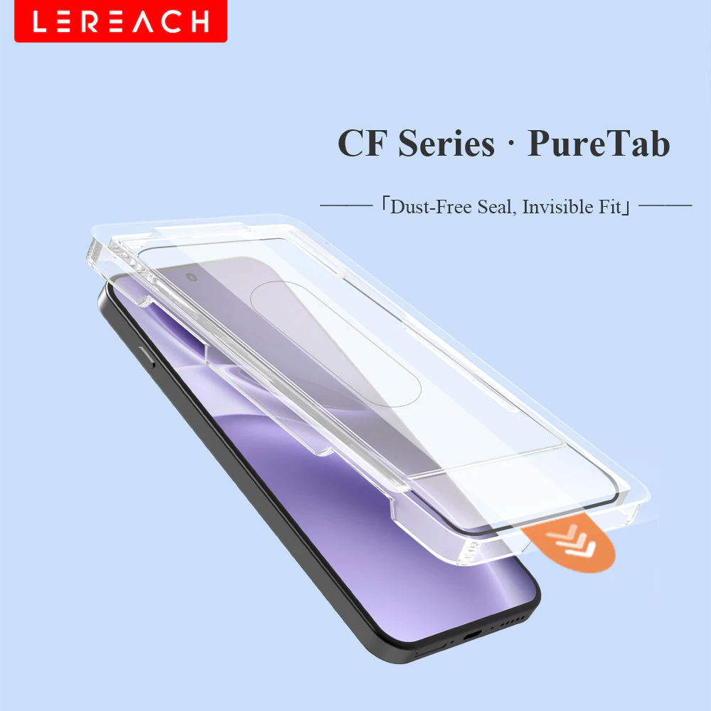 Lereach กระจกนิรภัยป้องกันหน้าจอสําหรับ vivo X300 Pro / X300 Ultra / X300 / X300 FE / X300S พร้อมกล่องวางตําแหน่งไร้ฝุ่น, กําหนดอัตโนมัติ, HD Clear