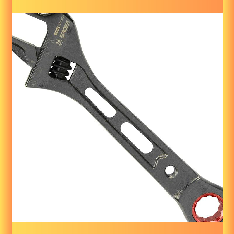SK11 SPIDER Wide Monkey Wrench with Ratchet SPD-30GM, Max Opening 30mm, 17mm Ratchet Included.