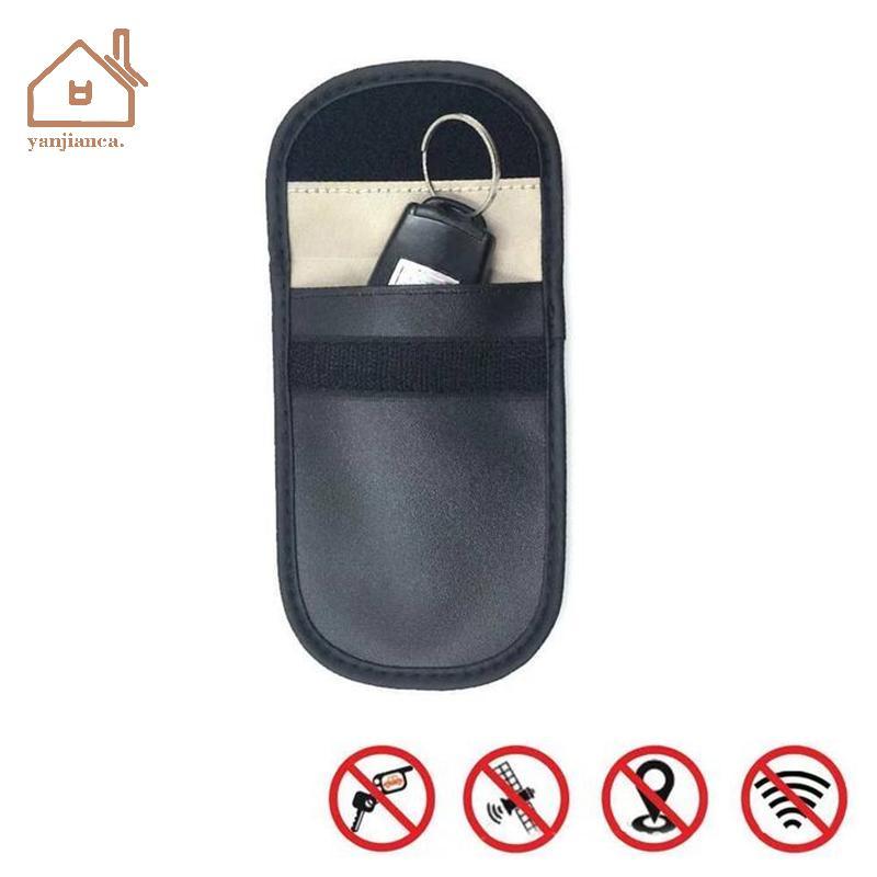 YANCA สัญญาณการปิดกั้น Faraday กระเป๋าสําหรับโทรศัพท์มือถือ Anti-Theft Key Fob Shield EMF GPS Locati