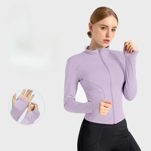 💙เพิ่มสีใหม่💙 เสื้อออกกำลังกาย UV กันแดด แขนยาว ทรงสลิม 18 สี S-3XL | Slim UV Active Yoga jacket  ผ้ายืดหยุ่นได้ดี