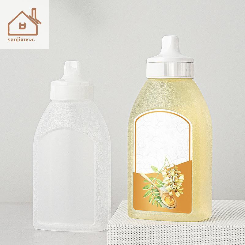 YANCA 550g โปร่งใส Non-Drip น้ําผึ้งน้ําผึ้งบีบขวดน้ําส้มสายชูน้ํามันน้ําเชื่อมขวดหม้อ Dispenser เครื่องมือห้องครัว TH