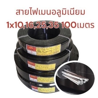 สายไฟ อลูมิเนียม 1×10 1×16 1×25 1x35 ขดละ100/200เมตร​ STT THW-A สายไฟอลูมิเนียม สายไฟ สายไฟเมน สายไฟเข้ามิเตอร์ไฟ สายไฟ