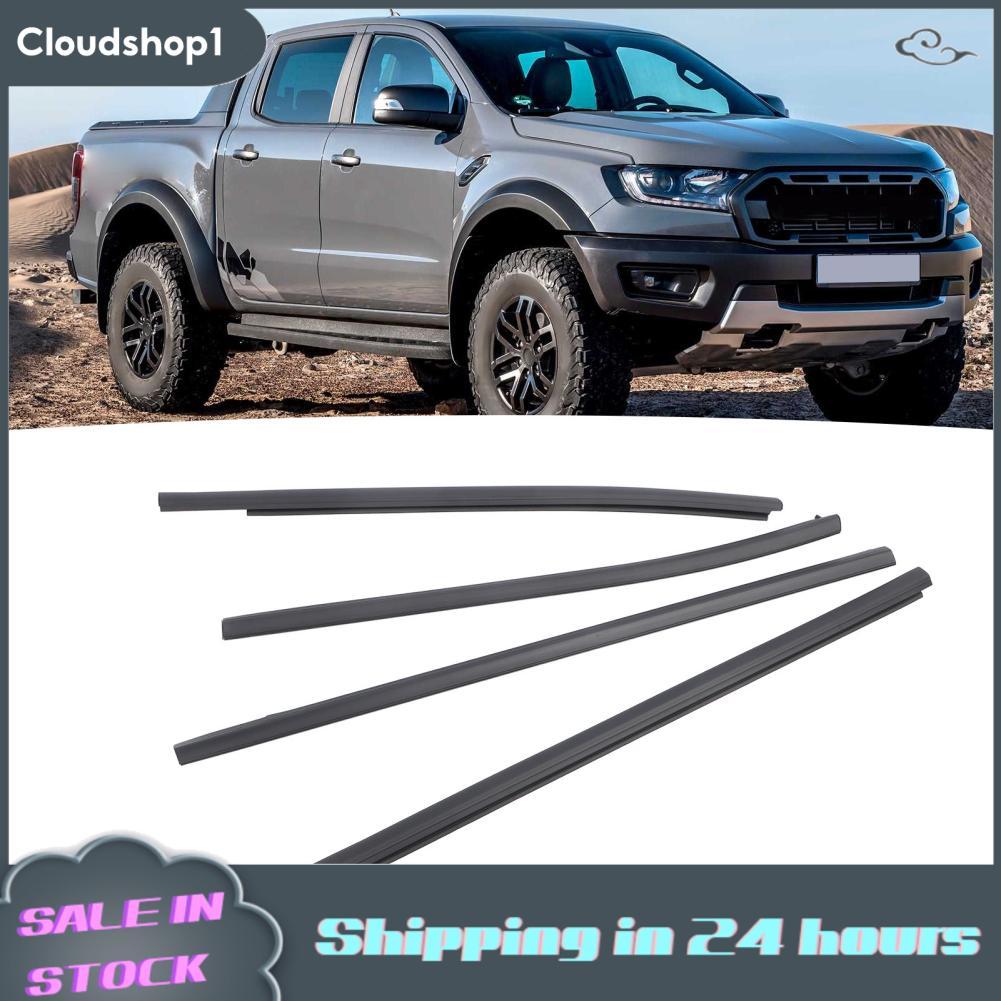 Cloudshop1 Cloudshop1 รถประตูหน้าต่าง Weatherstrip สำหรับ Ranger PX2 PX3 Wildtrak XLT XL 4 ชิ้นด้านน