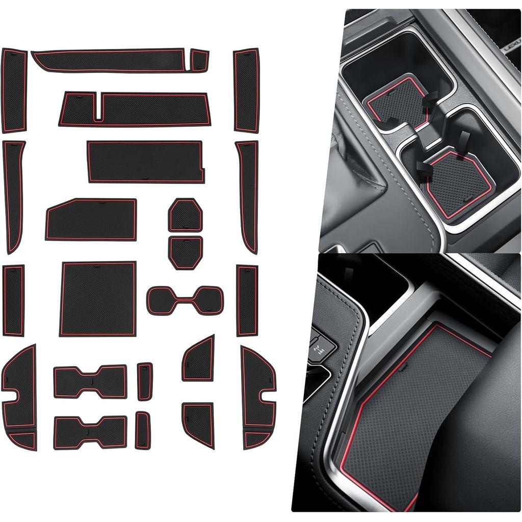 BIBIBO 22 ชิ้นสําหรับ 2024 2025 Lexus GX 550 Car Gate Slot Mats 2024 2025 Lexus GX 550 (Premium/Luxu