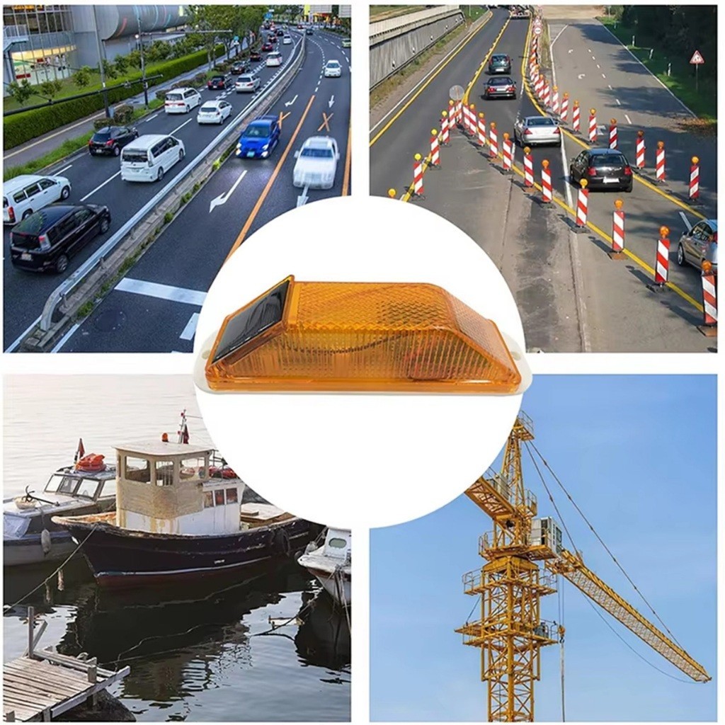 เก็บปลายทาง！ไฟสัญญาณจราจรโซล่าเซลล์LED ไฟติดรถกระพริบ ติดรถบรรทุก มีกาวในตัว ใช้งานง่าย - รูปที่ 7