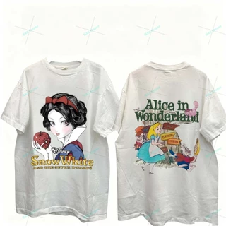 「งานเกรดพรีเมียม งานเกรด A」 เสื้อยืดผ้าฟอก Unisex Cotton งานใหม่ ทำเก่า ผ้าฟอกเฟดนุ่มไร้ตะเข็บข้าง สกรีนลาย-1132