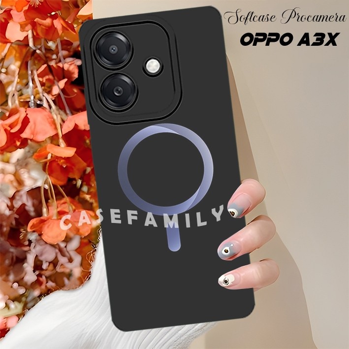 กันชน TPU สําหรับ Oppo A3X 2024 / Oppo A5i 4G / Oppo A3 โลโก้ NFC Motif iph0ne ความงาม Cool Current 