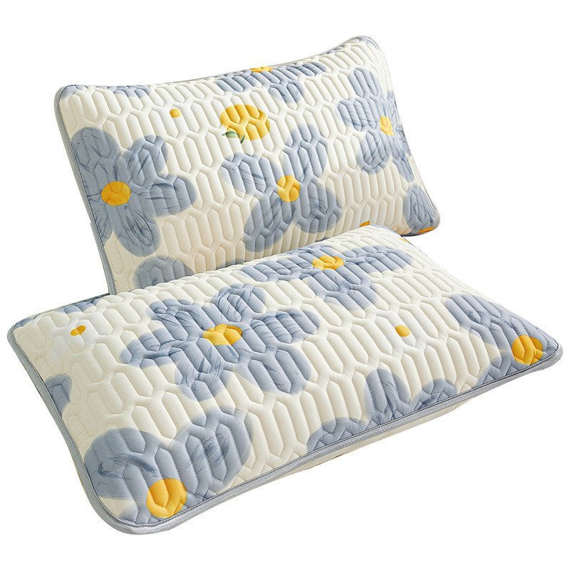 5ZV748c74cm ขายส่ง Latex m ปลอกหมอนคู่ชุดผ้าไหมปลอกหมอนฤดูร้อน Cool Feel x สไตล์ใหม่ 2023 QM8V