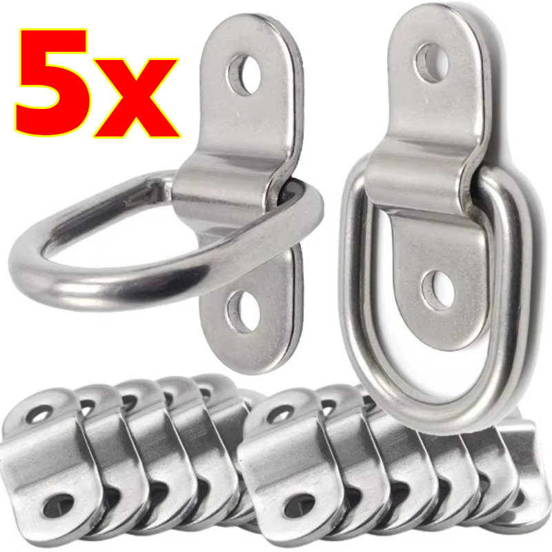 ตะขอพ่วง D-Ring เหล็กพรีเมี่ยม 4x7x2cm | ผลิตภัณฑ์รักษาความปลอดภัยสินค้าสําหรับงานหนักสําหรับรถบรรทุกและรถพ่วงรวมสกรูยึด