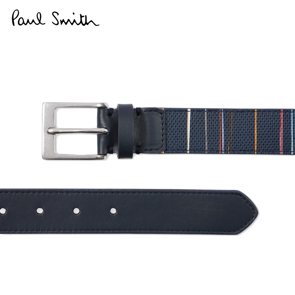 Paul Smith เข็มขัดผู้ชาย รุ่น M1A-8166-TPINBE-PR สี Multi Color