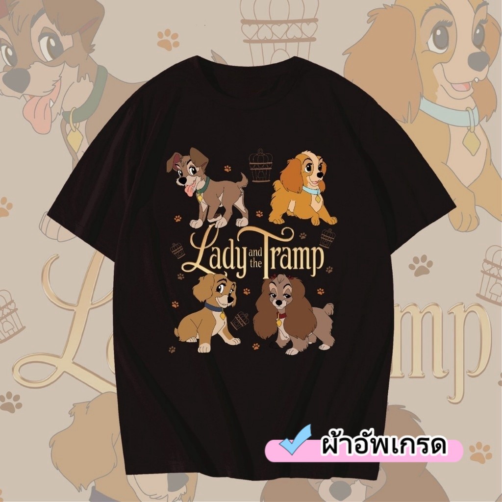 ✨ส่งจากไทย✨ ลูกสุนัขการ์ตูน เสื้อยืดคอกลม พิมพ์ลาย เหมาะสำหรับทั้งชายและหญิง เหมาะกับวัยรุ่น S-3XL