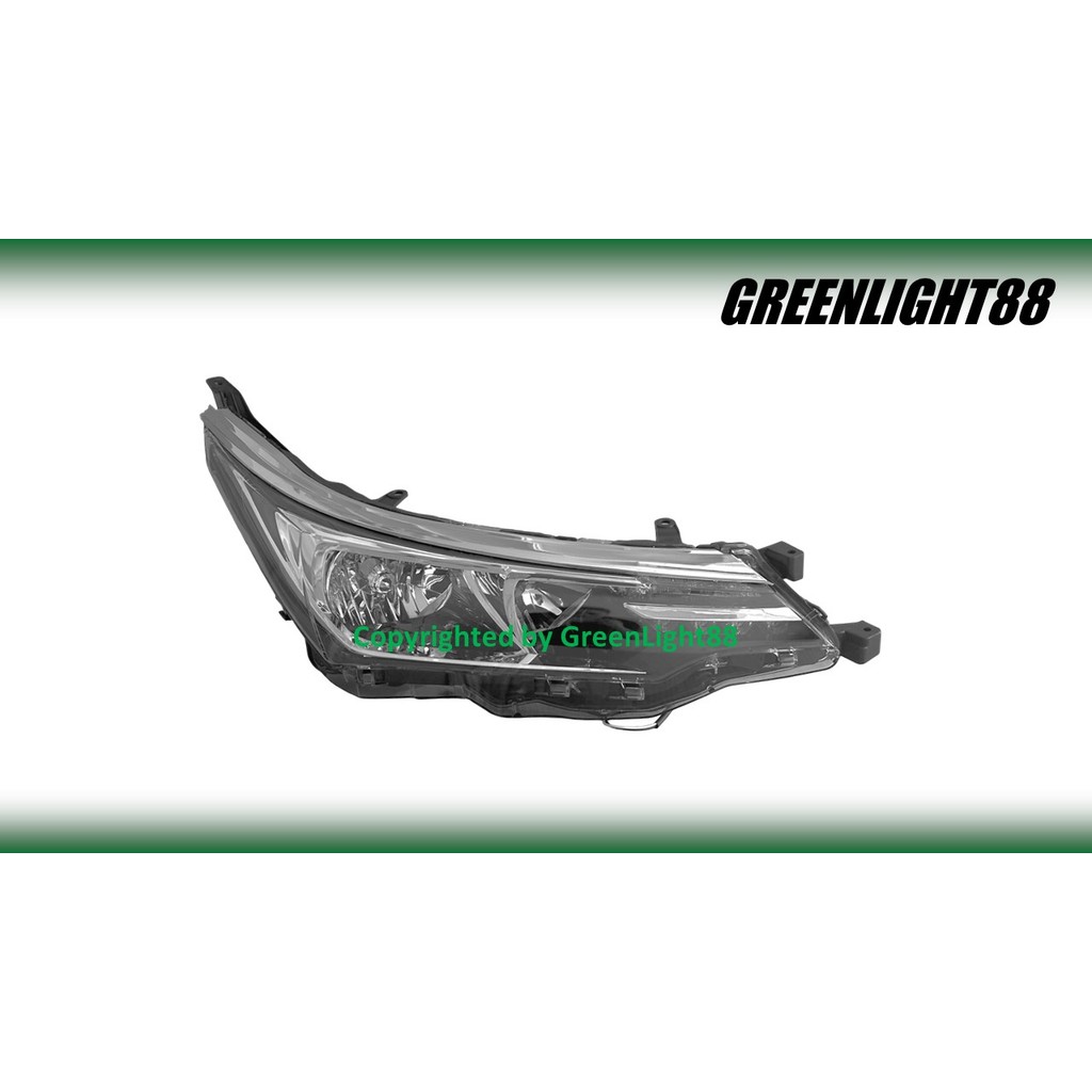 TOYOTA ALTIS ZRE173 1.8E/1.8G 2016-2019 HEAD LAMPU DEPAN (HB3/ H11)(LED DRL)(NO PROJECTOR)