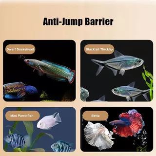 CHORDZY ฝาครอบฝาตู้ปลา, แม่เหล็กติดตั้งง่าย Aquarium Anti-jump ,ทนทาน DIY ถังปลาตาข่ายฝาปิด Aquarium