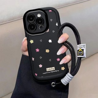 เคสโทรศัพท์แบบมีสายคล้อง เคสไอโฟน 13 11 17 Air 16 15 IPhone 11 13 12 14 Pro XR XS Max Ins Flowers PFK1041A