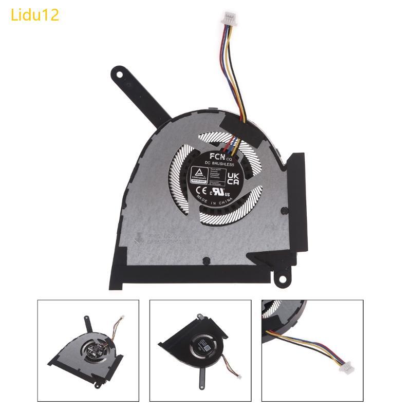 Lidu12 CPU GPU หม้อน้ํา DC 5V 0 5A 4 ขา 4 สายแล็ปท็อป Cooler พัดลมสําหรับ TUF Dash F15 FX517 FX517Z 