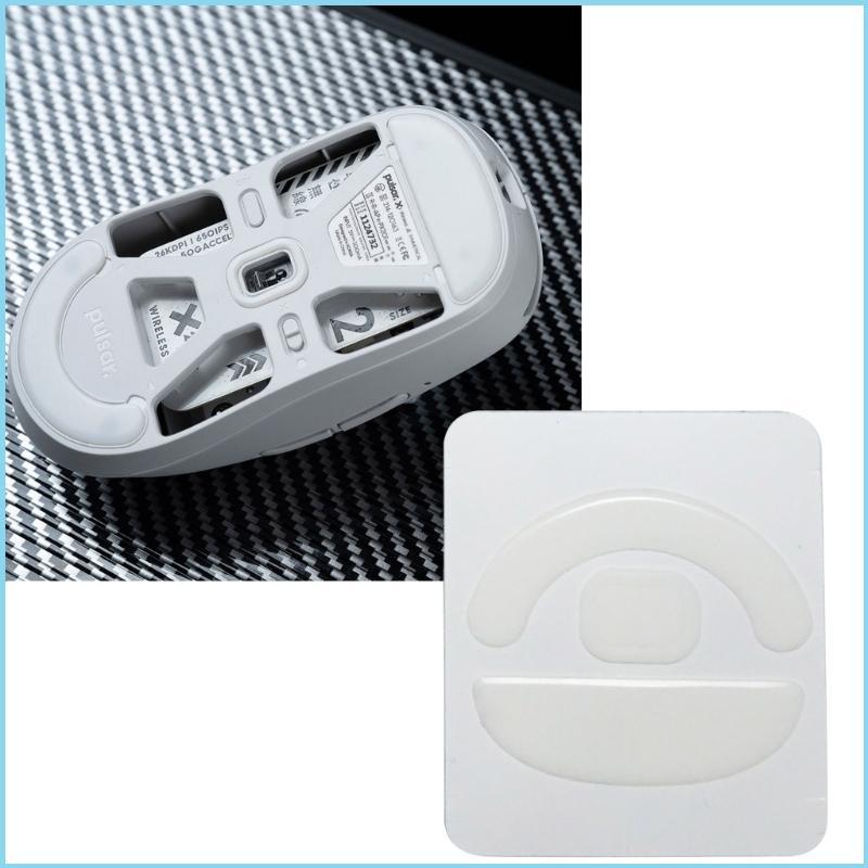 EZR 1Pack Esports Tiger Gaming ICE Version Mouse Skates เมาส์ฟุตสําหรับ Pulsar X2 Mini Mouse สีขาว G