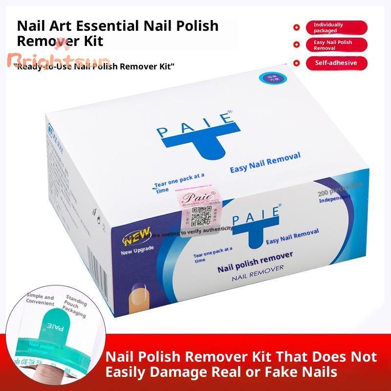 [BT-t] Gel Polish Remover Wipes ทําความสะอาดเล็บ Wipes Polish Remover แผ่นกระดาษเล็บทําความสะอาดขั้น