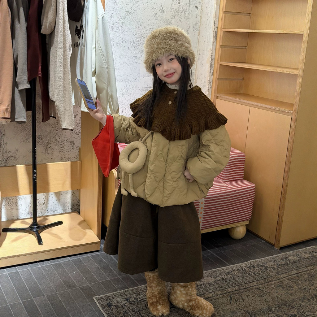 เสื้อแจ็คเก็ตสำหรับเด็กสไตล์เกาหลี ฤดูหนาว สีขาวจาก Huzhou Zhili