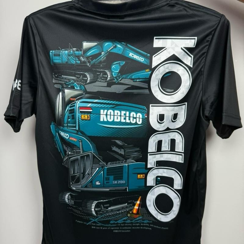 เสื้อผ้ามัน kobelco รถแม็คโคร เสื้อคอกลม ราคา ถูกที่สุด ดีลบีเคเค แกลเลอรีภาพที่ 7