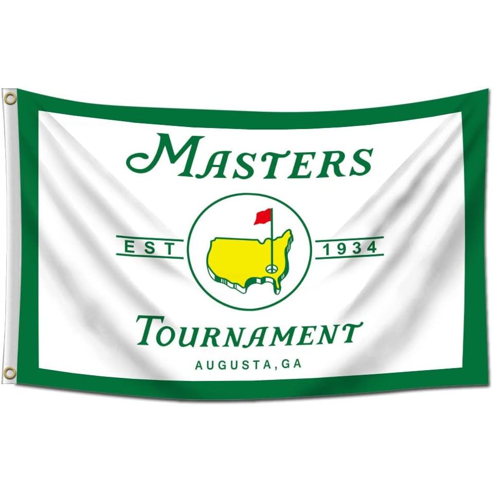 Furlista Masters Flag Golf Banner Garage Wall Decor 3x5ft/90x150cm/Vibrat Color/HD Printing/ 150D Po