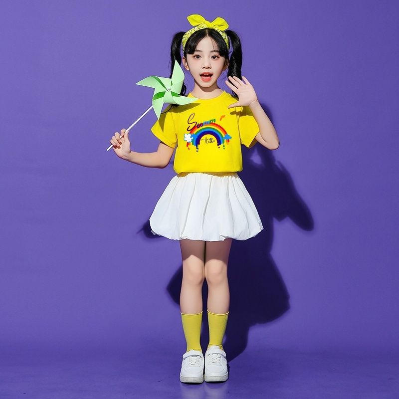 六一Children 多色彩宝宝宝宝宝宝石黑色拼图加绒加绒服 ขนาดเล็ก นักเรียน  เด็ก วัน โดปามีน รุ้ง เด็ก ดอกไม้ ub กระโปรง whxye