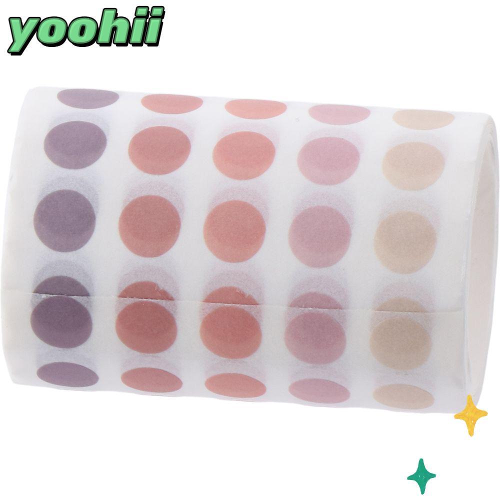 YOOHII Dot Stickers, 8mm = Circle Dot Labels, Round Coding หลากสี Self-กาว Small Office