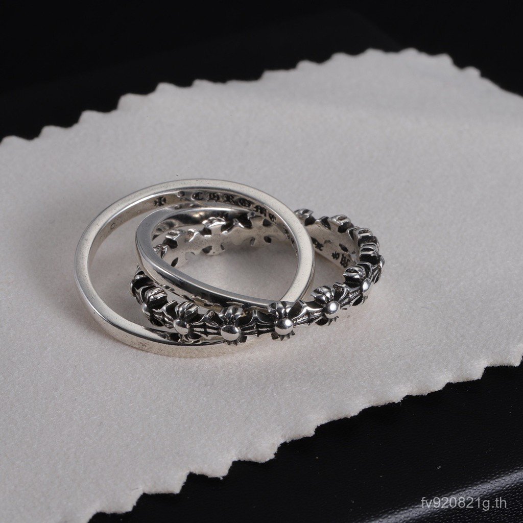 Crow แหวน Cross ผู้ชายผู้หญิงคู่เครื่องประดับ Unisex สไตล์โอ้อวด Eternal Grave แหวน ins อินเทรนด์หรู