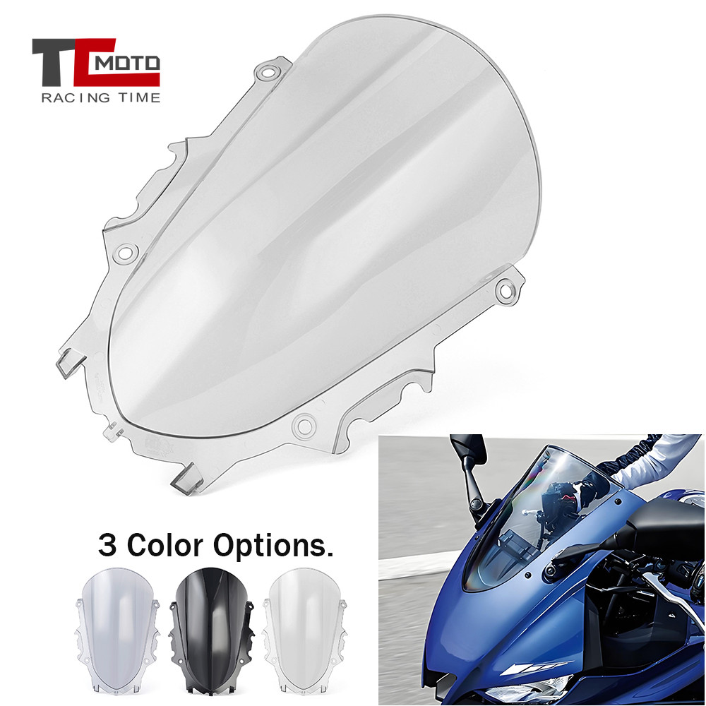 กระจกสําหรับ Yamaha YZF R3 R25 2019-2025 YZF-R3 YZF-R25 2022 2023 2024 ด้านหน้ากระจก Wind Deflector 