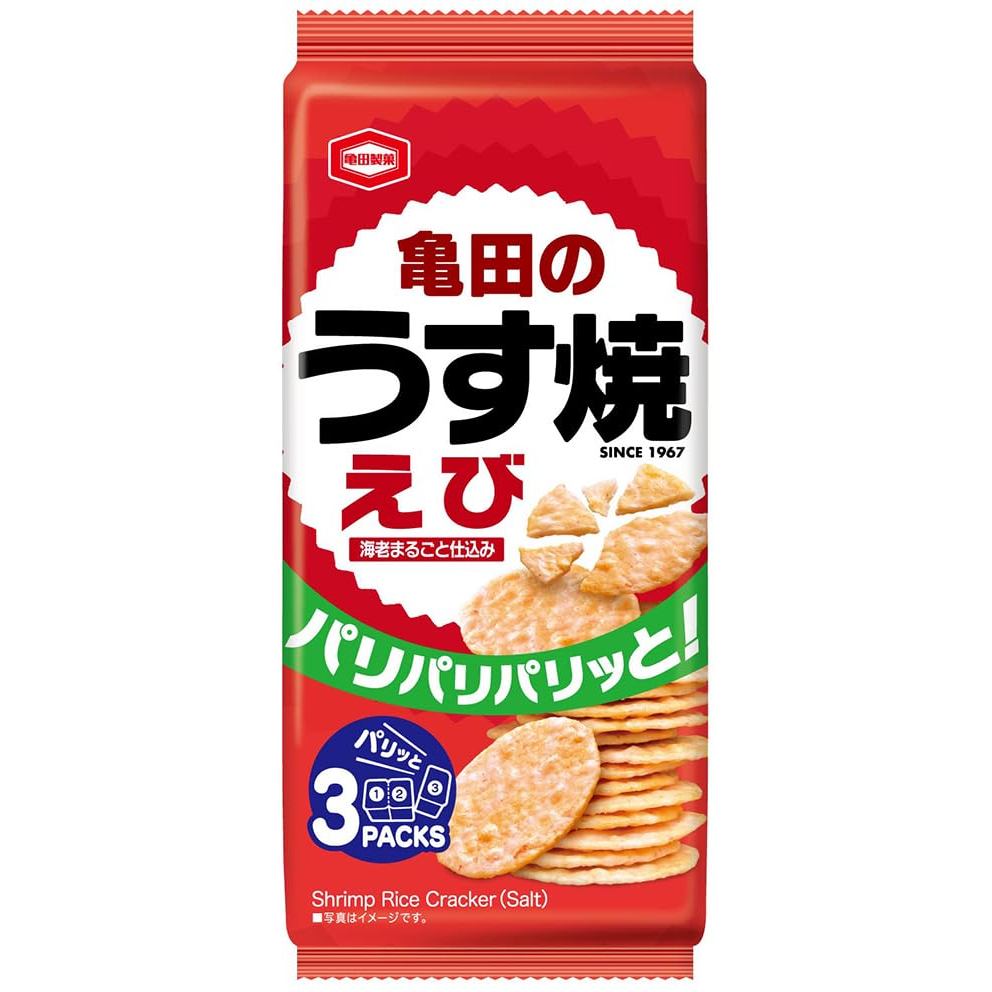 Kameda Seika Kameda's Thin Baked Shrimp 70g x 12 bags