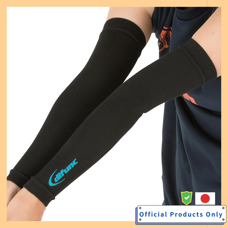 D&M Arm Sleeve 1 Pair Black X Turquoise Size S D-7000 Wear Resistant Compression Moisture Absorbing 