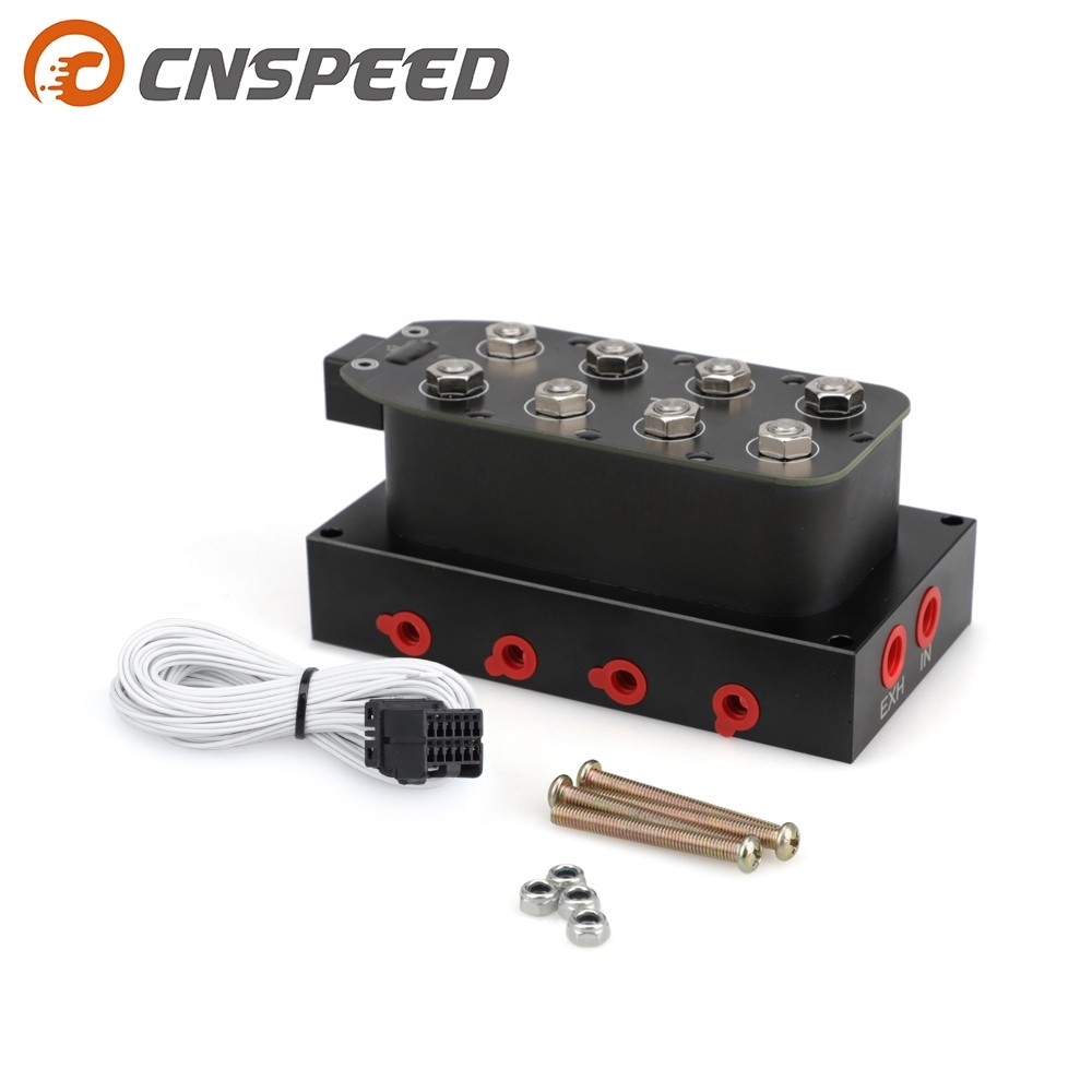 12V Solenoid วาล์ว Air Ride Suspension Manifold วาล์ว 0-200psi/0-300psi โช้คอัพนิวเมติกสําหรับ Auto Fast Control fbss/2-way/4-way/8-way