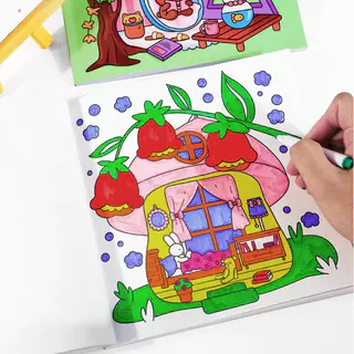 🎨พร้อมส่ง🎨 สมุดระบายสี เพื่อการศึกษา สมุดระบายสีเด็ก วิเศษสมุดระบายสี ของเล่นเด็ก มี11 ลาย