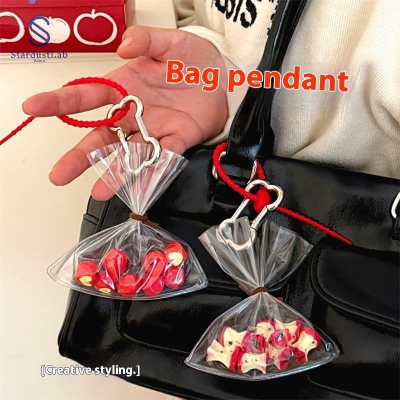 StardustLab กระเป๋าเป้สะพายหลัง พร้อมพวงกุญแจหัวใจ สร้อยคอ charm ของขวัญน่ารัก(SDL)