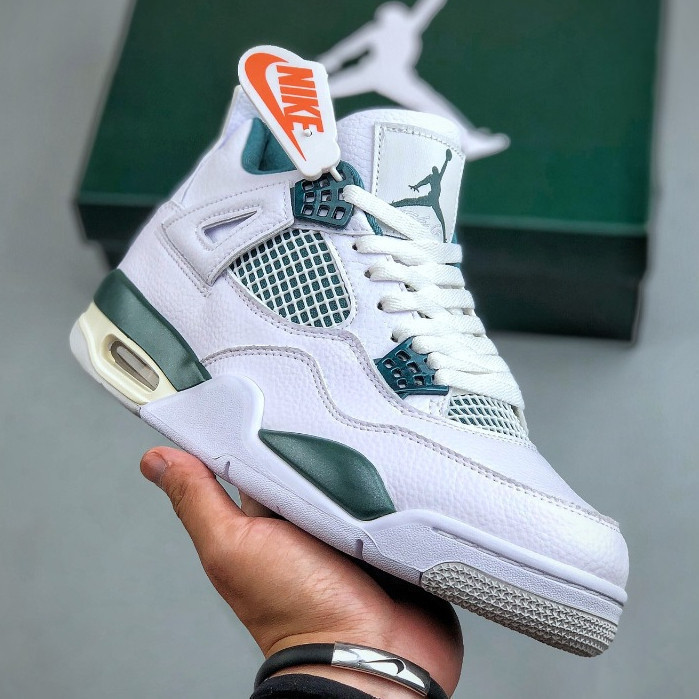 รองเท้าบาสเก็ตบอล Air Jordan 4 Retro "Oxidized Green" FQ8138-103 WJAU