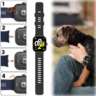 【สาย+ฟิล์ม】สายรัดซิลิโคนสำหรับ Redmi Watch 6 5 Redmi watch 4 Smart Watch เปลี่ยนยางรัด