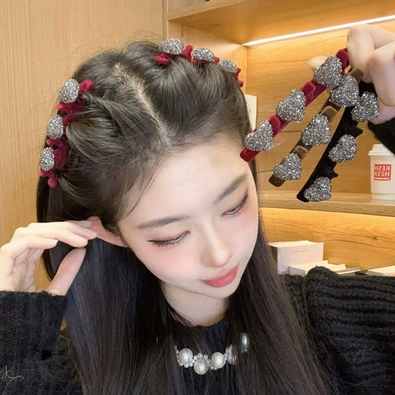 กิ๊บติดผม รูปปากเป็ด ประดับโบว์ สไตล์เกาหลี สําหรับผู้หญิง